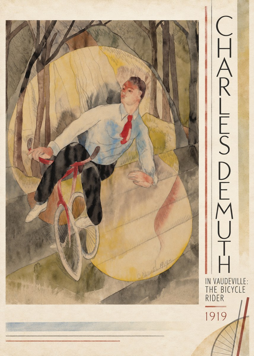 Charles Demuth In Vaudeville: the Bicycle Rider No3 - Poszter