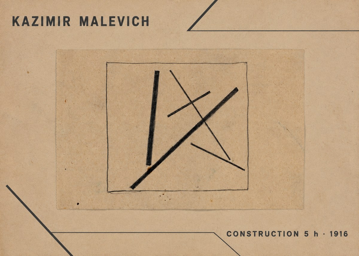 Kazimir Malevich Construction 5 H No1 - Poszter