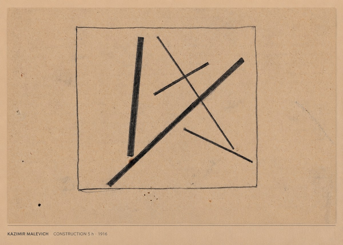 Kazimir Malevich Construction 5 H No5 - Poszter