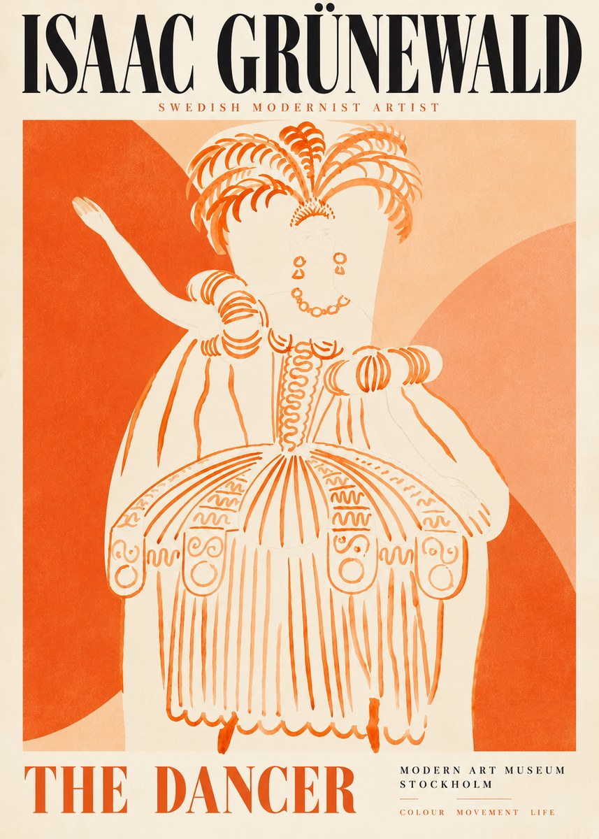 Isaac Grünewald The Dancer II No5 - Poszter