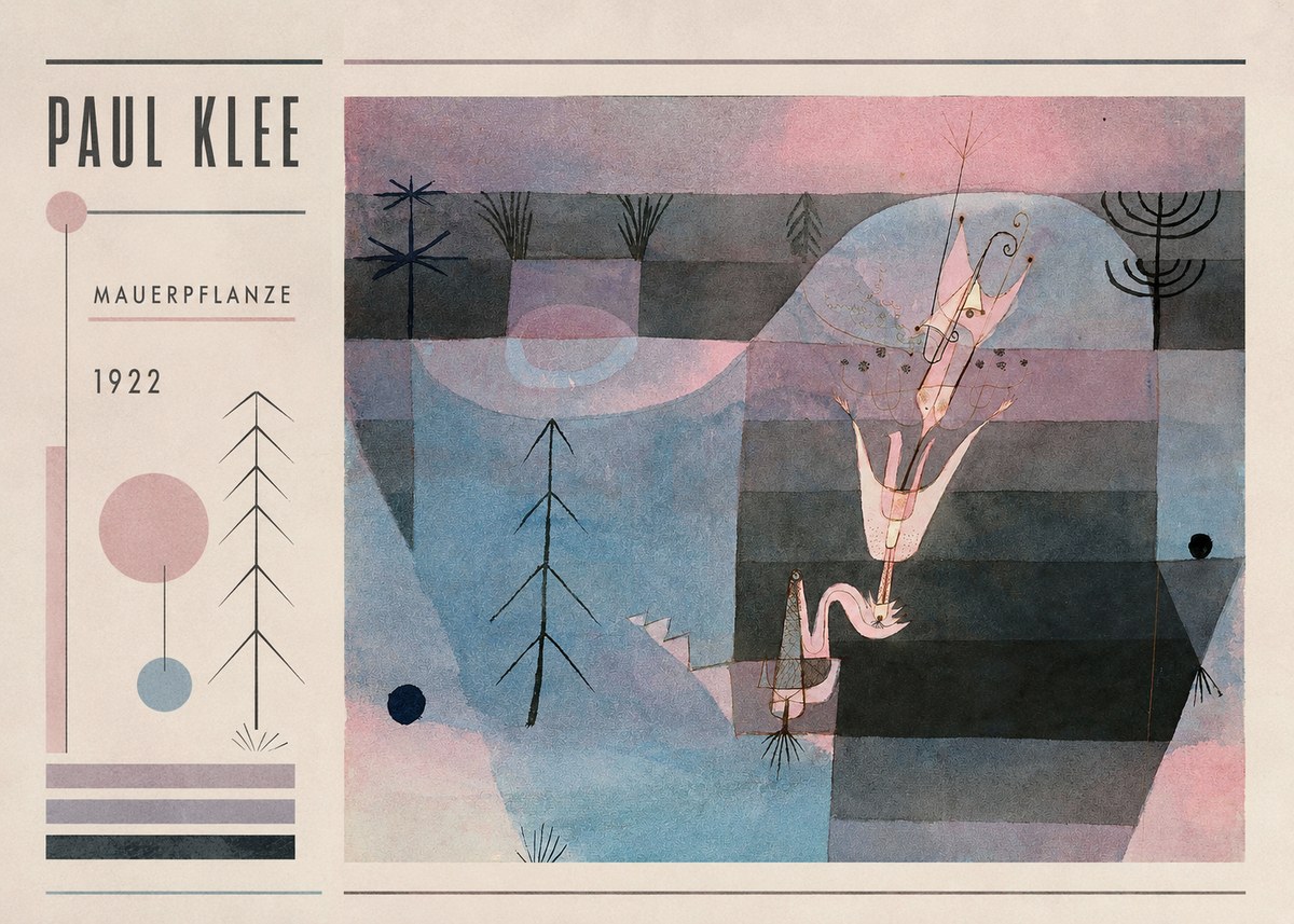 Paul Klee Mauerpflanze No2 - Poszter