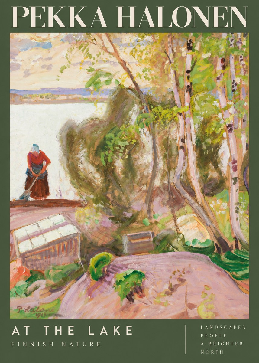 Pekka Halonen At the Lake No2 - Poszter