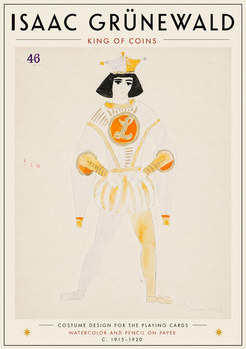 Isaac Grünewald King of Coins No6 - Poszter