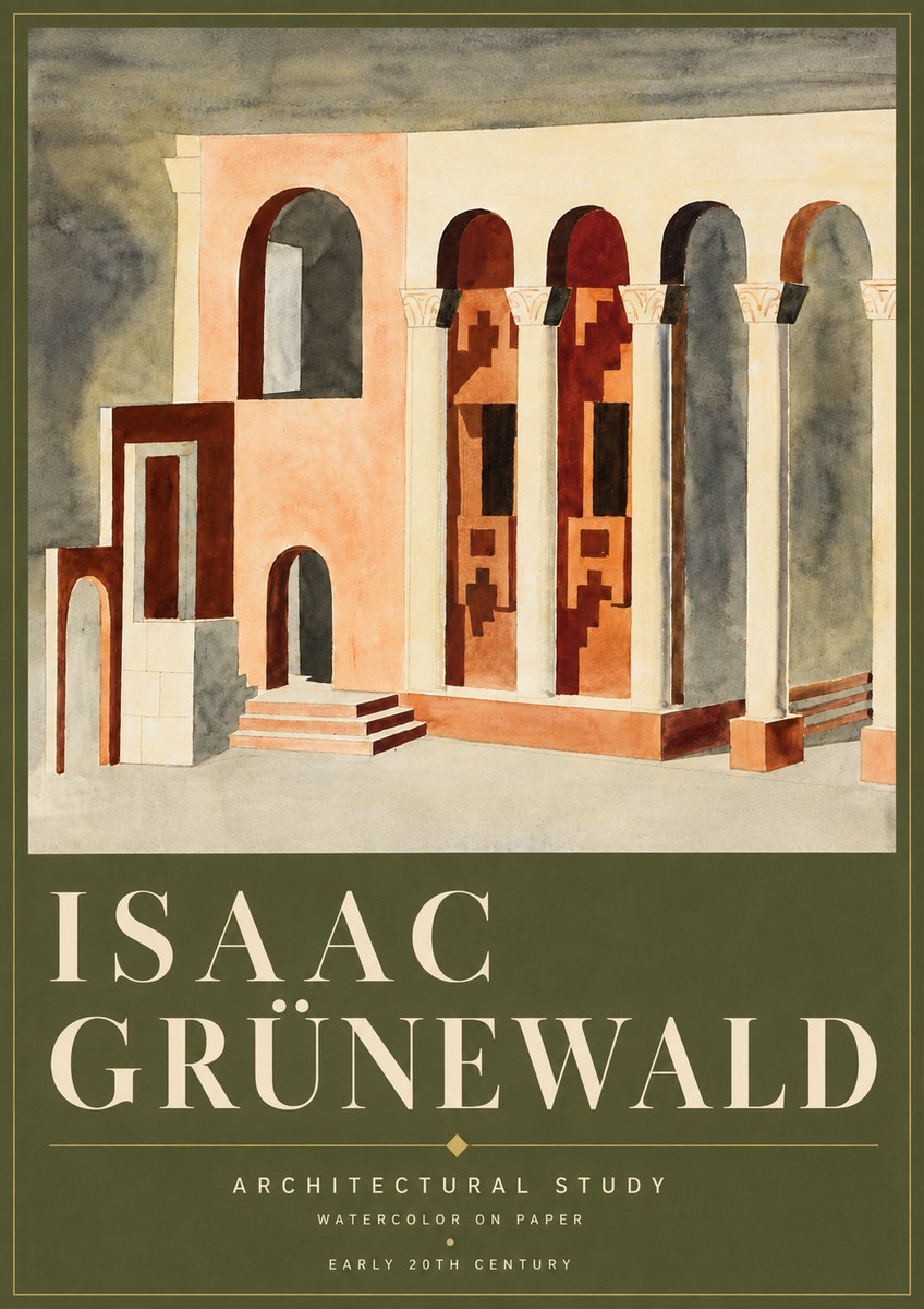 Isaac Grünewald Architectural Study II No6 - Poszter