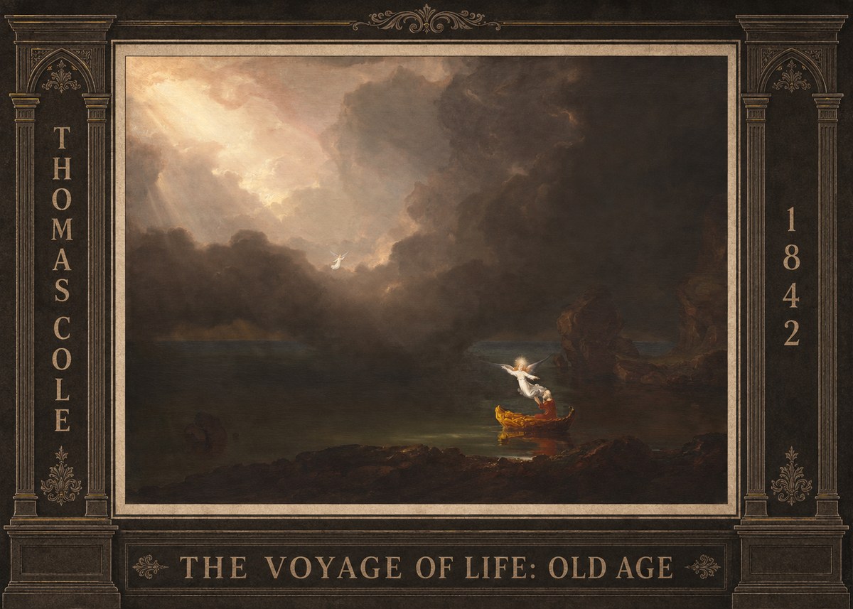 Thomas Cole The Voyage of Life: Old Age IV No3 - Poszter