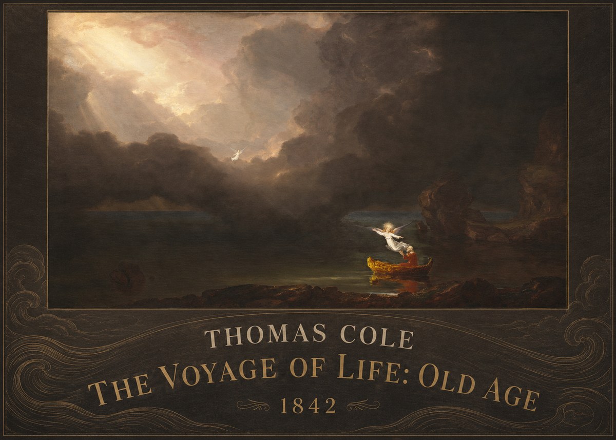 Thomas Cole The Voyage of Life: Old Age IV No4 - Poszter