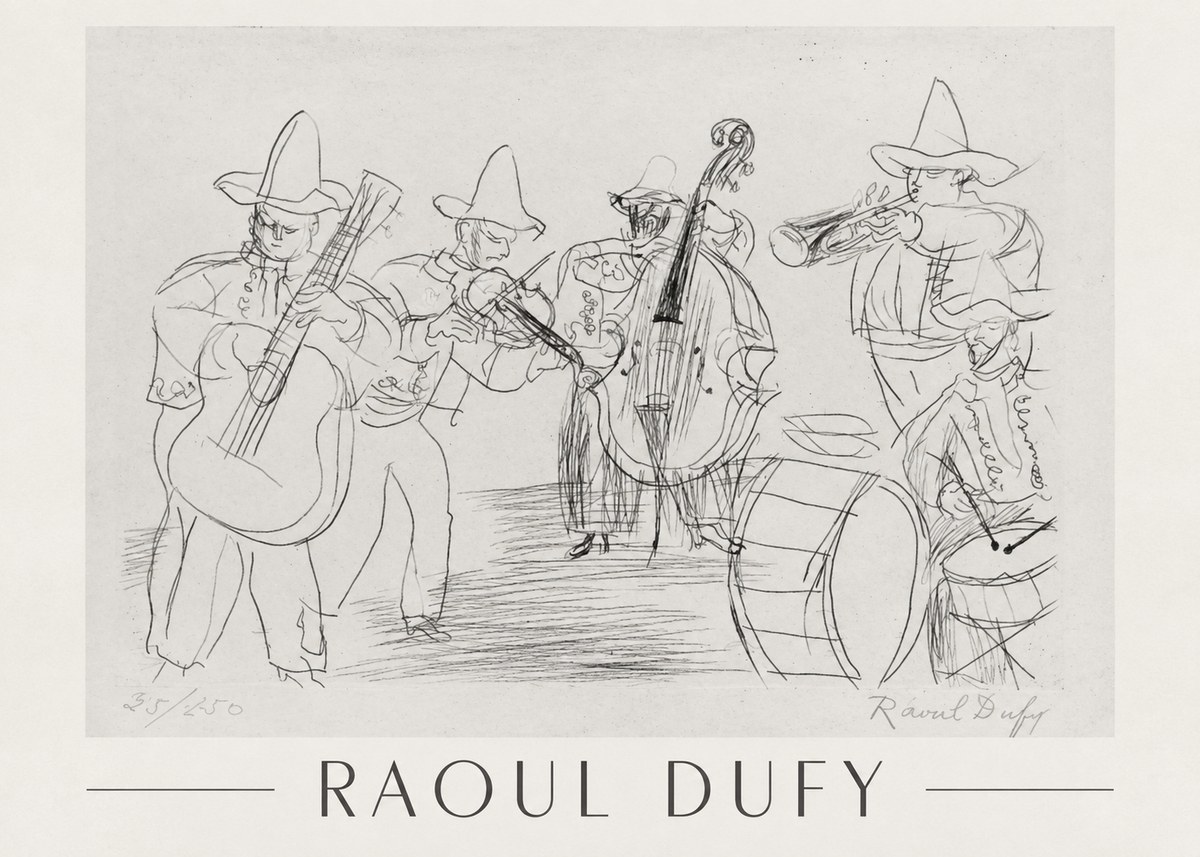 Raoul Dufy Musicians No1 - Poszter