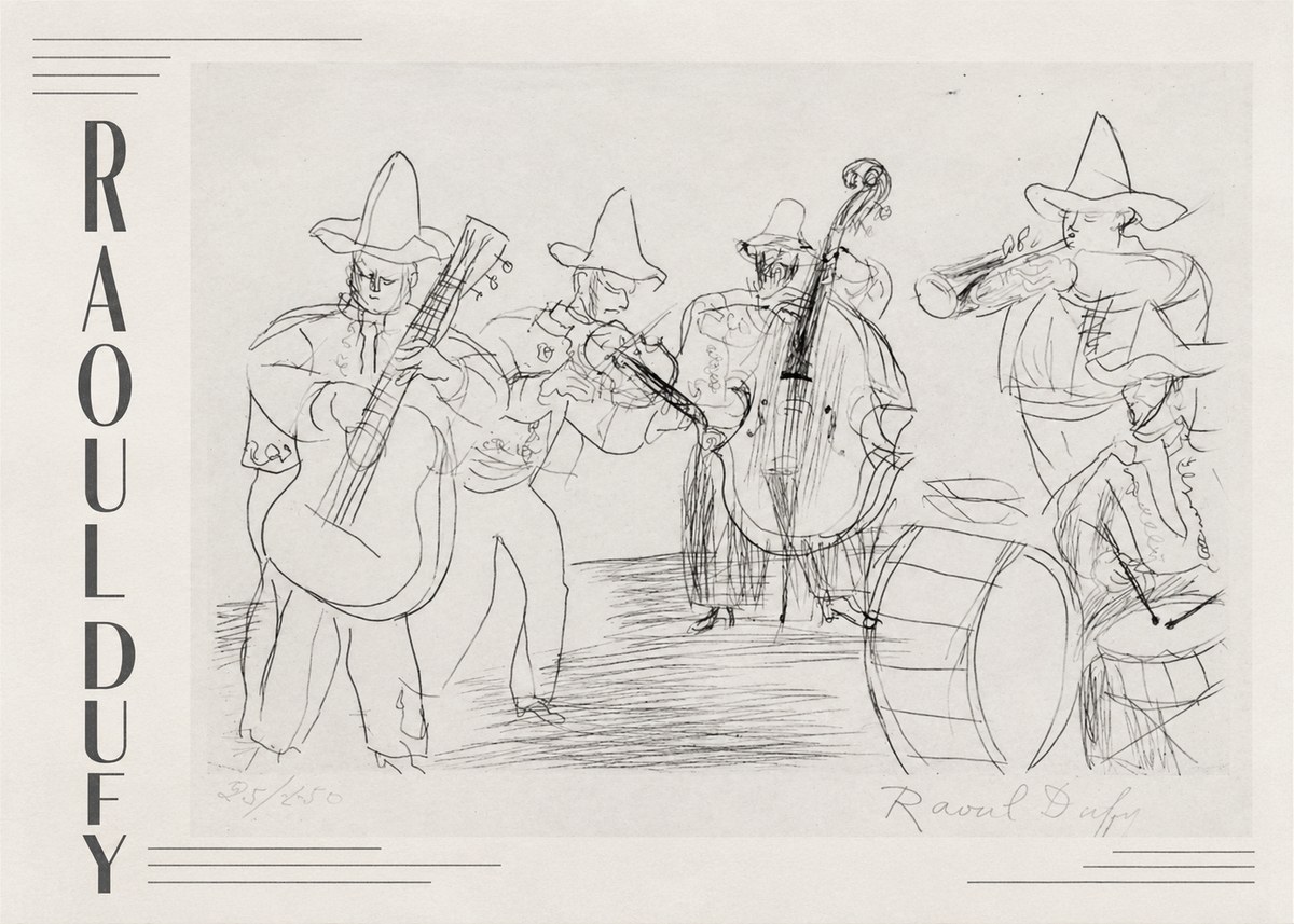 Raoul Dufy Musicians No2 - Poszter
