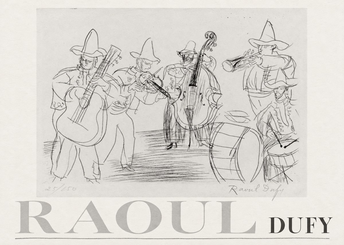 Raoul Dufy Musicians No3 - Poszter