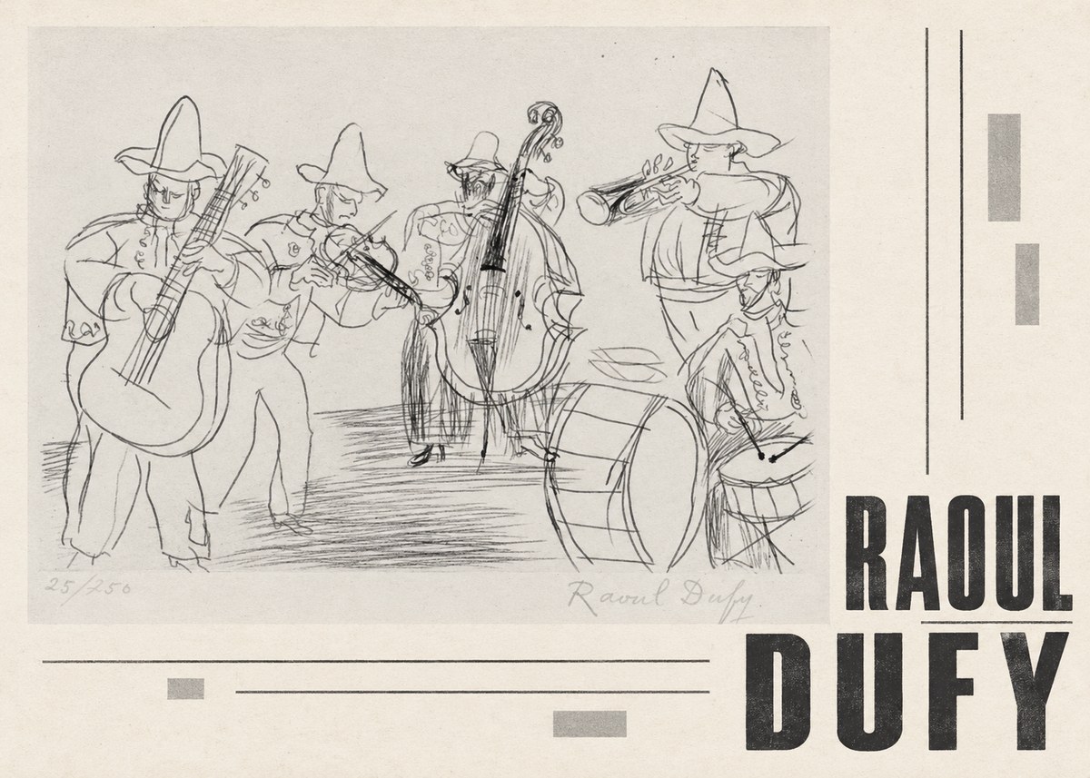 Raoul Dufy Musicians No5 - Poszter