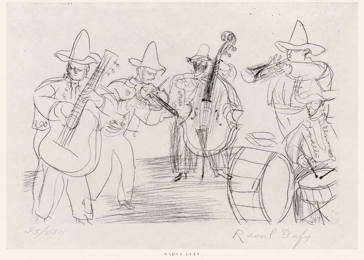 Raoul Dufy Musicians No6 - Poszter