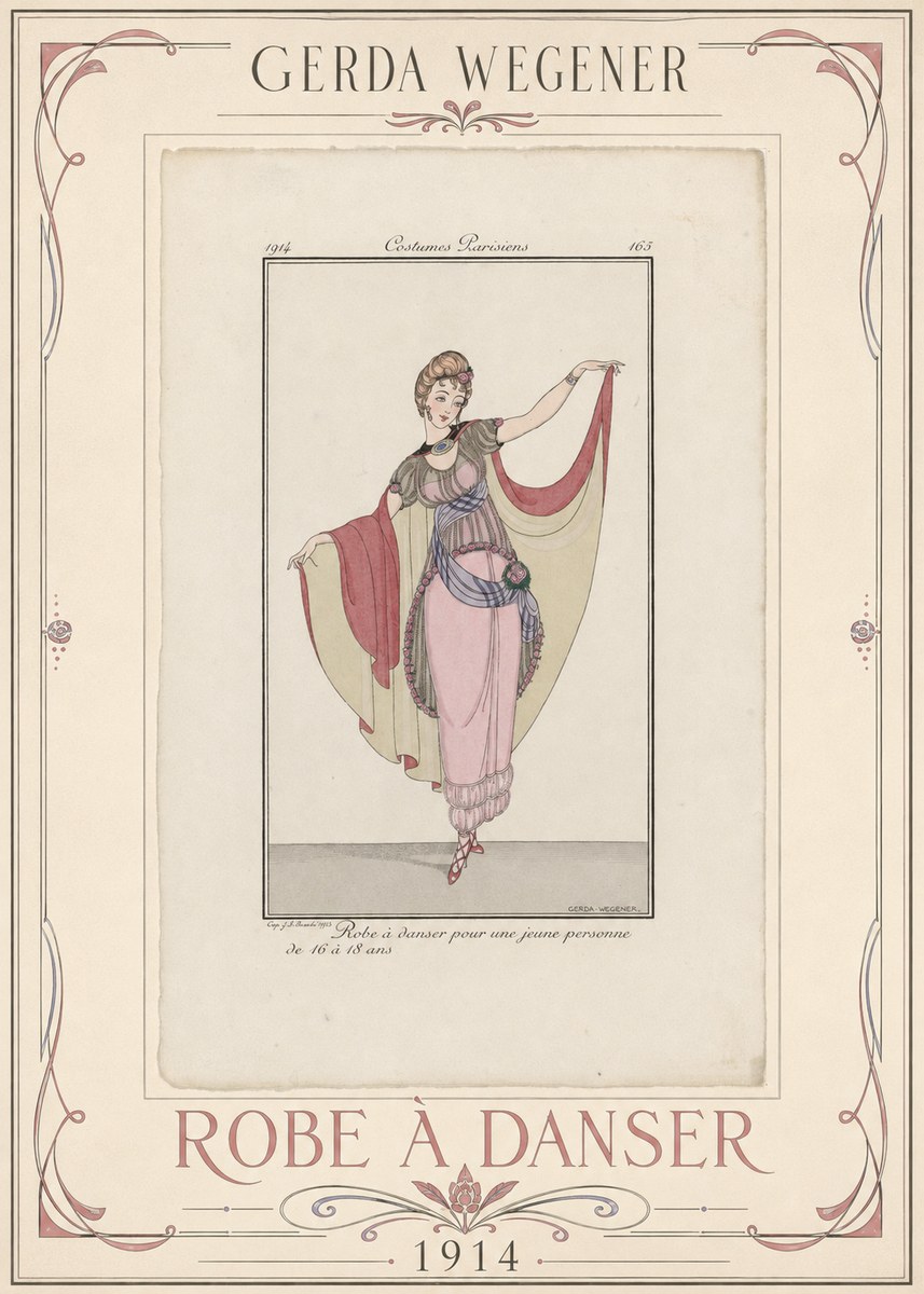 Gerda Wegener Robe À Danser No1 - Poszter