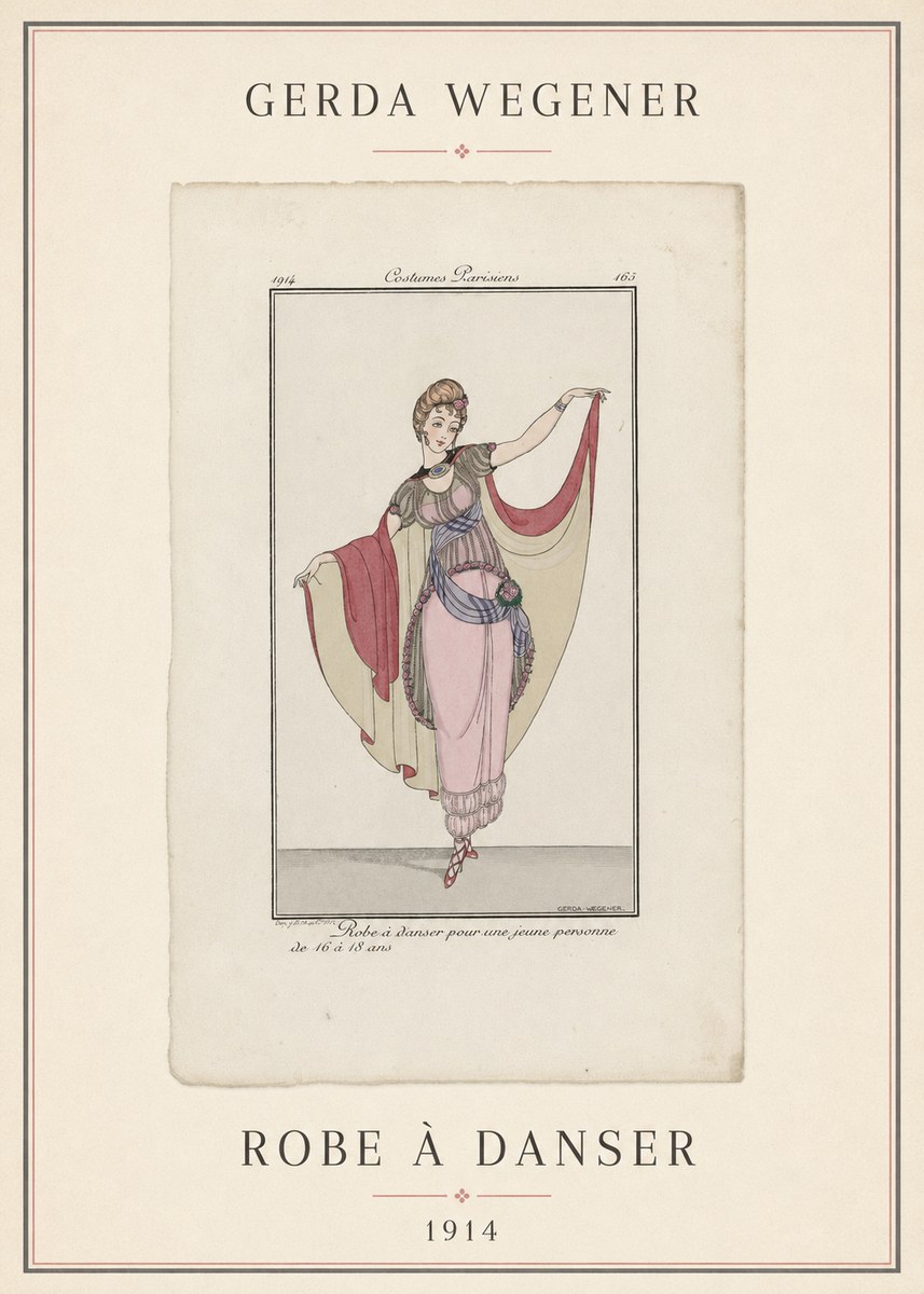 Gerda Wegener Robe À Danser No4 - Poszter