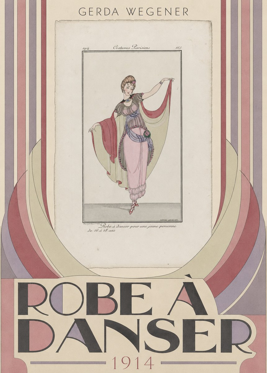 Gerda Wegener Robe À Danser No5 - Poszter