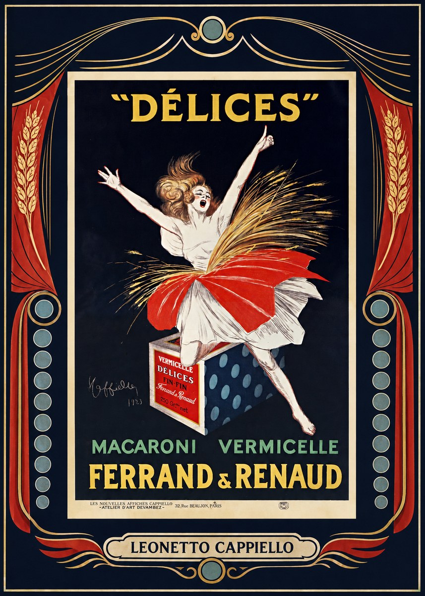 Leonetto Cappiello Délices II No2 - Poszter