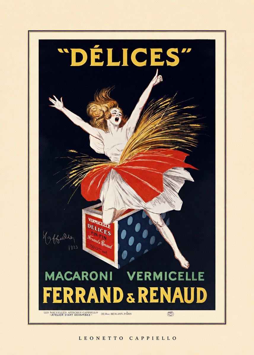 Leonetto Cappiello Délices II No4 - Poszter