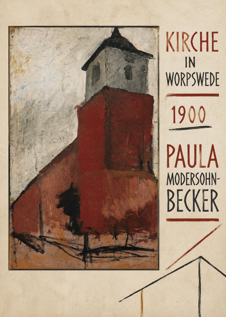 Paula Modersohn-Becker Kirche in Worpswede No3 - Poszter