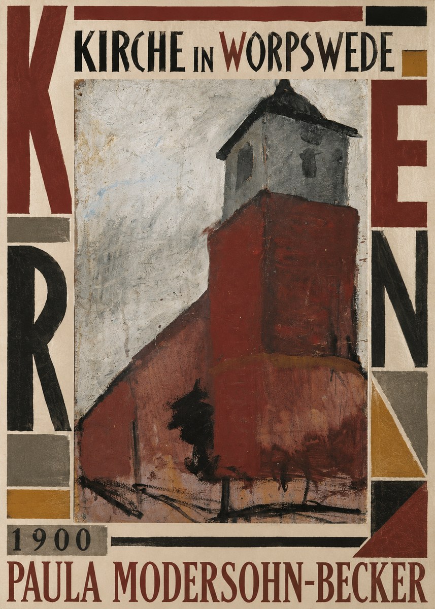 Paula Modersohn-Becker Kirche in Worpswede No5 - Poszter