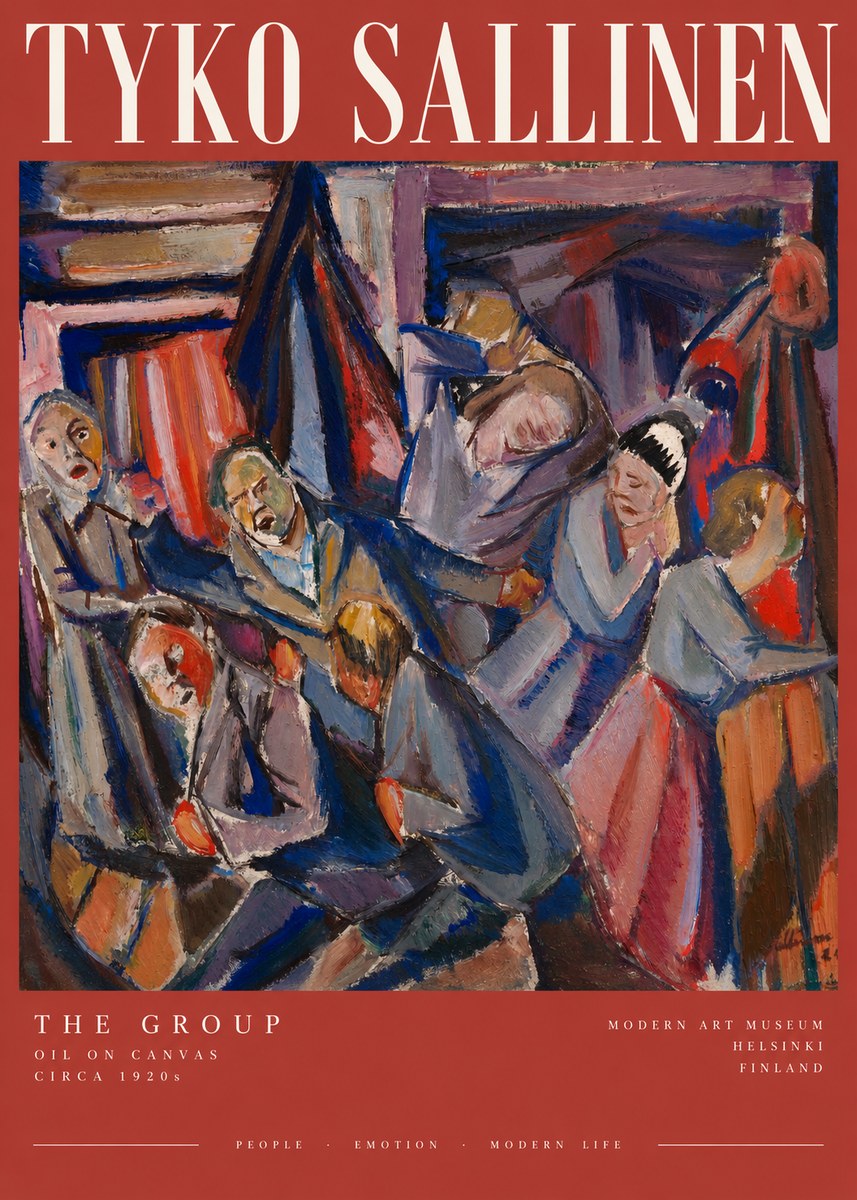 Tyko Sallinen The Group No2 - Poszter