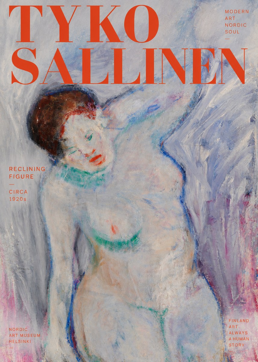 Tyko Sallinen Reclining Figure No2 - Poszter