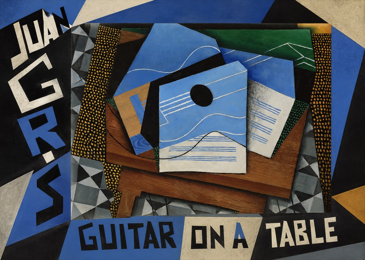 Juan Gris Guitar on a Table No5 - Poszter
