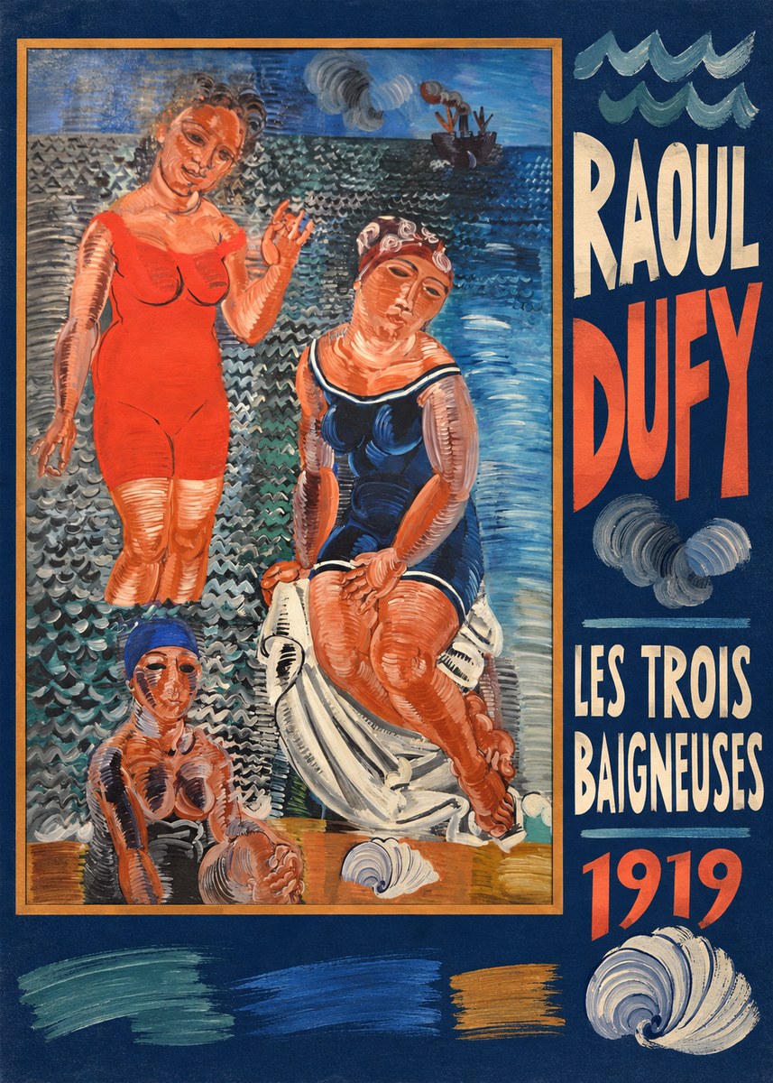 Raoul Dufy Les Trois Baigneuses No5 - Poszter