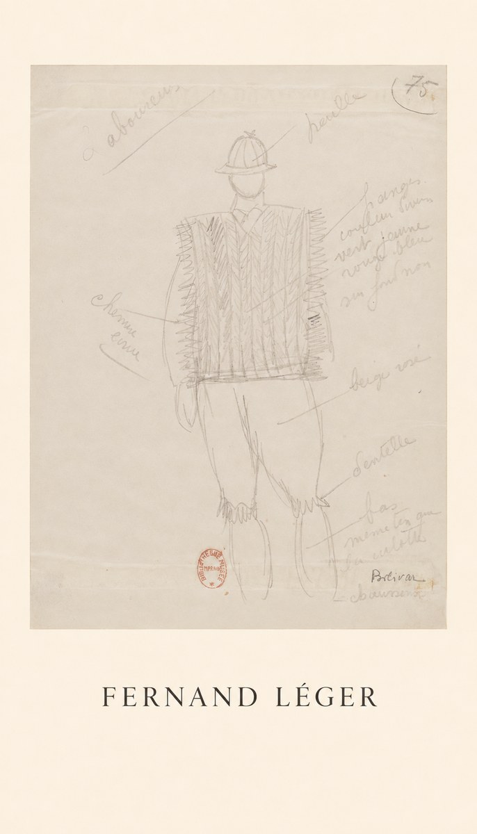Fernand Léger Costume Study for a Male Figure No1 - Poszter