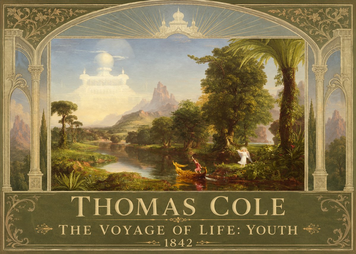 Thomas Cole The Voyage of Life: Youth III No3 - Poszter