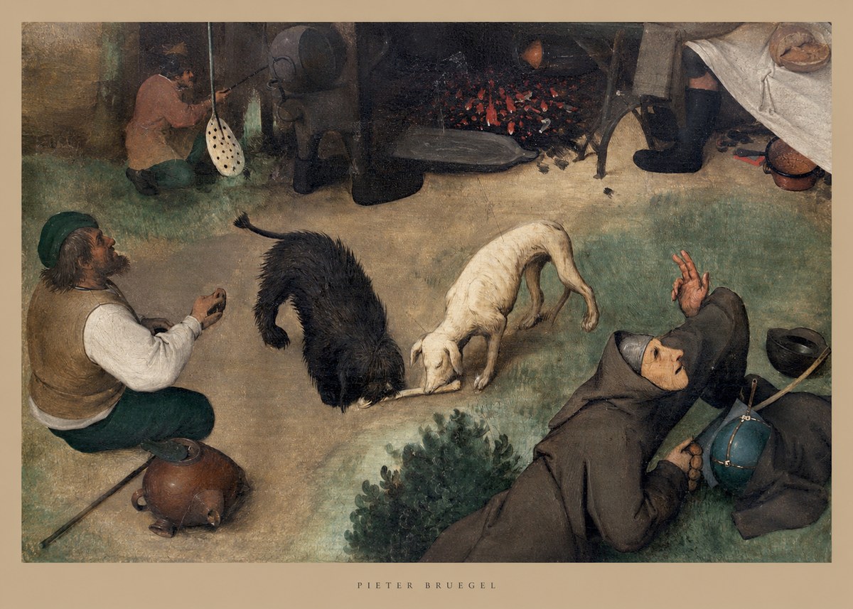 Pieter Bruegel The Beggars No6 - Poszter