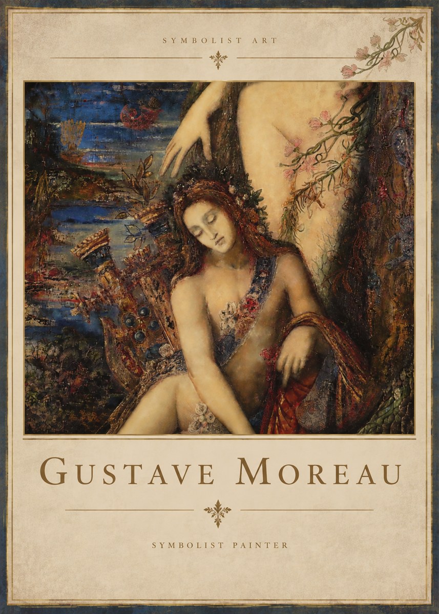 Gustave Moreau Symbolist Painting No4 - Poszter