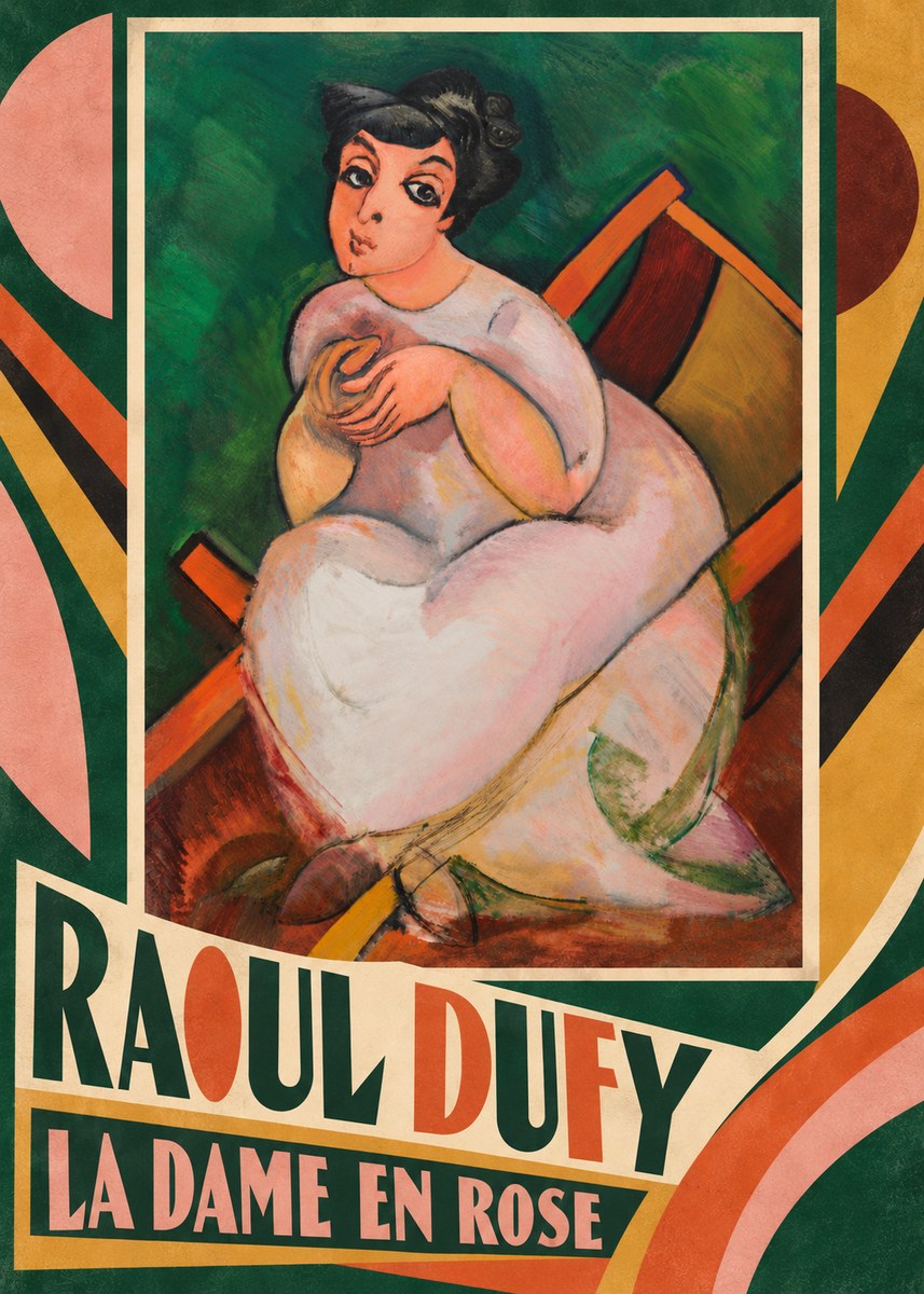Raoul Dufy La Dame En Rose No5 - Poszter
