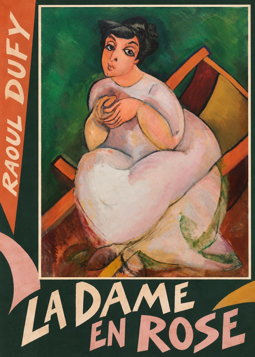Raoul Dufy La Dame En Rose No6 - Poszter