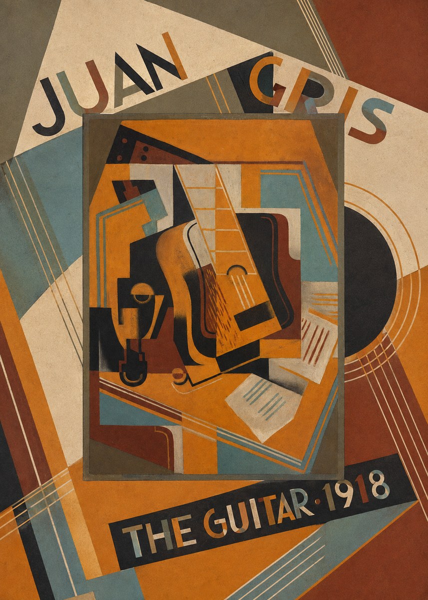 Juan Gris The Guitar No6 - Poszter