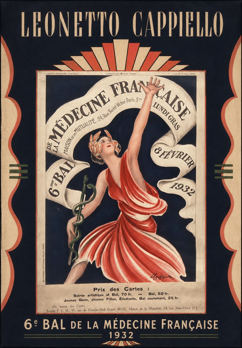 Leonetto Cappiello 6E Bal De La Médecine Française - 1932 No6 - Poszter