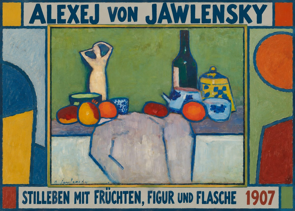 Alexej von Jawlensky Stilleben Mit Früchten, Figur Und Flasche 1907 No1 - Poszter