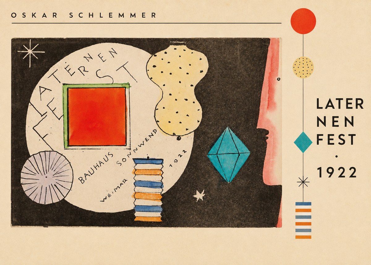 Oskar Schlemmer Laternenfest No3 - Poszter