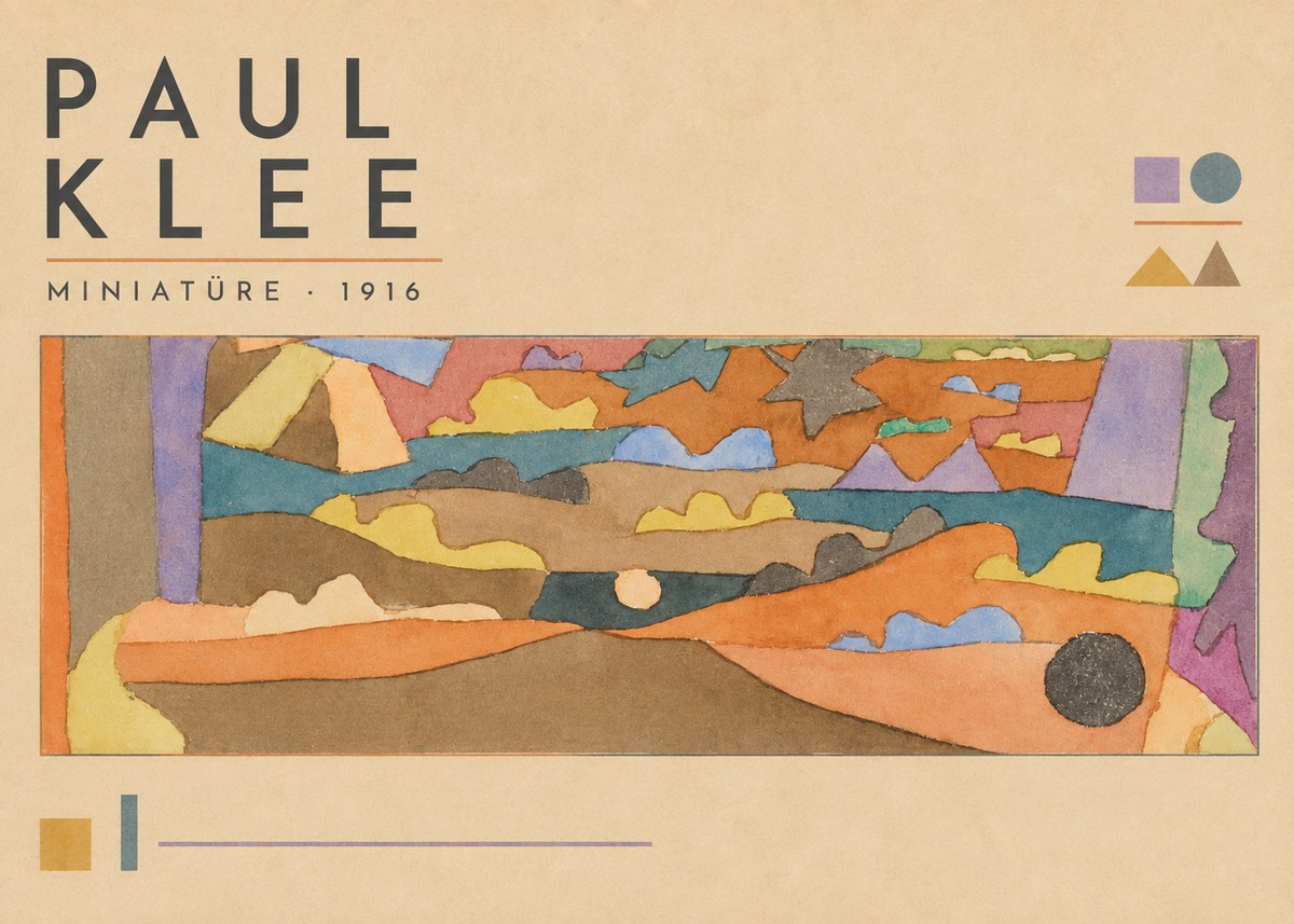 Paul Klee Miniatüre · 1916 No3 - Poszter