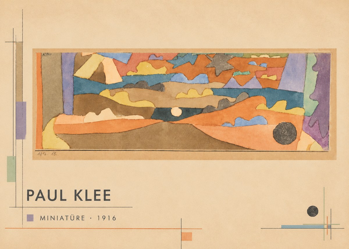 Paul Klee Miniatüre · 1916 No6 - Poszter