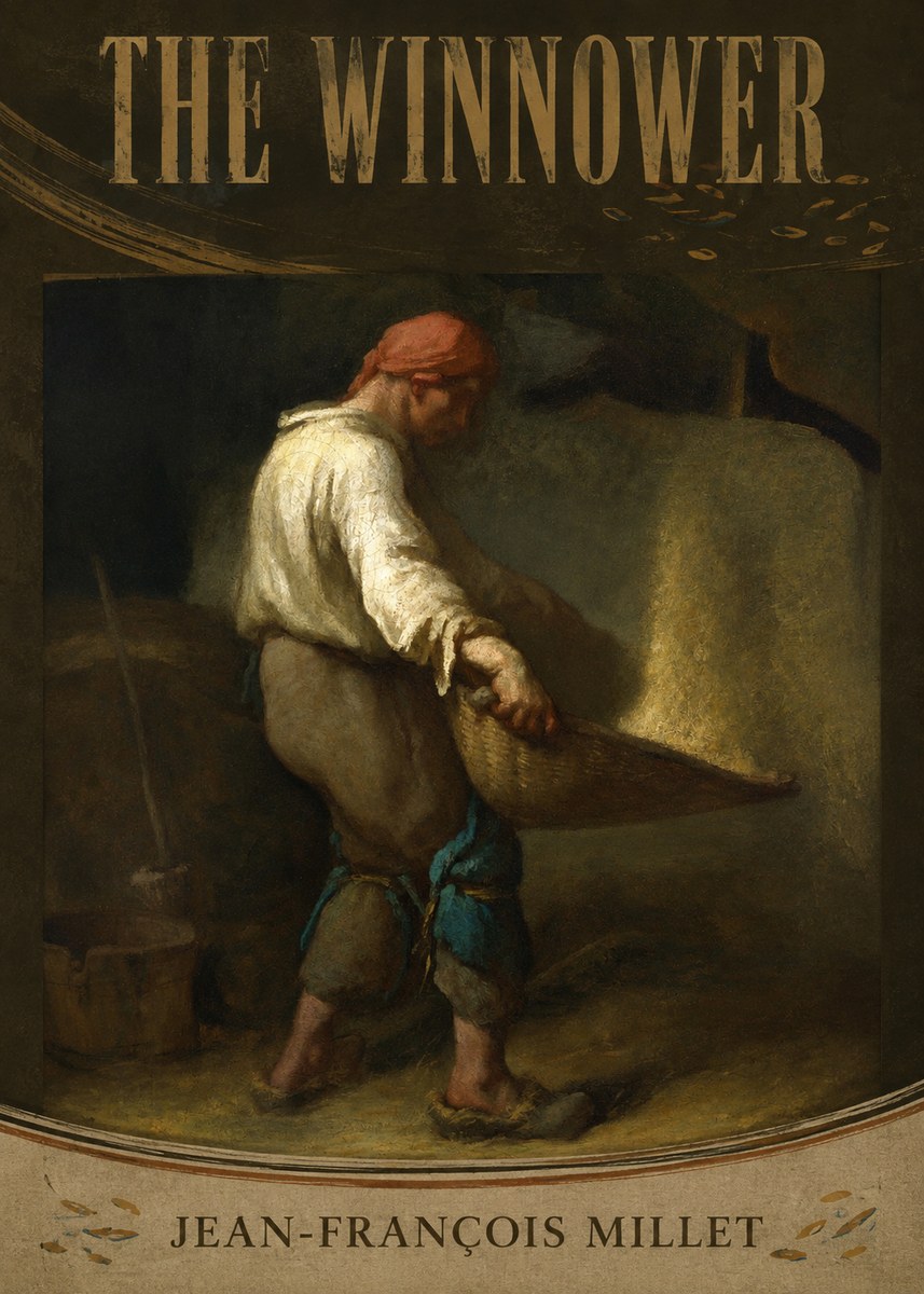 Jean-François Millet The Winnower No3 - Poszter