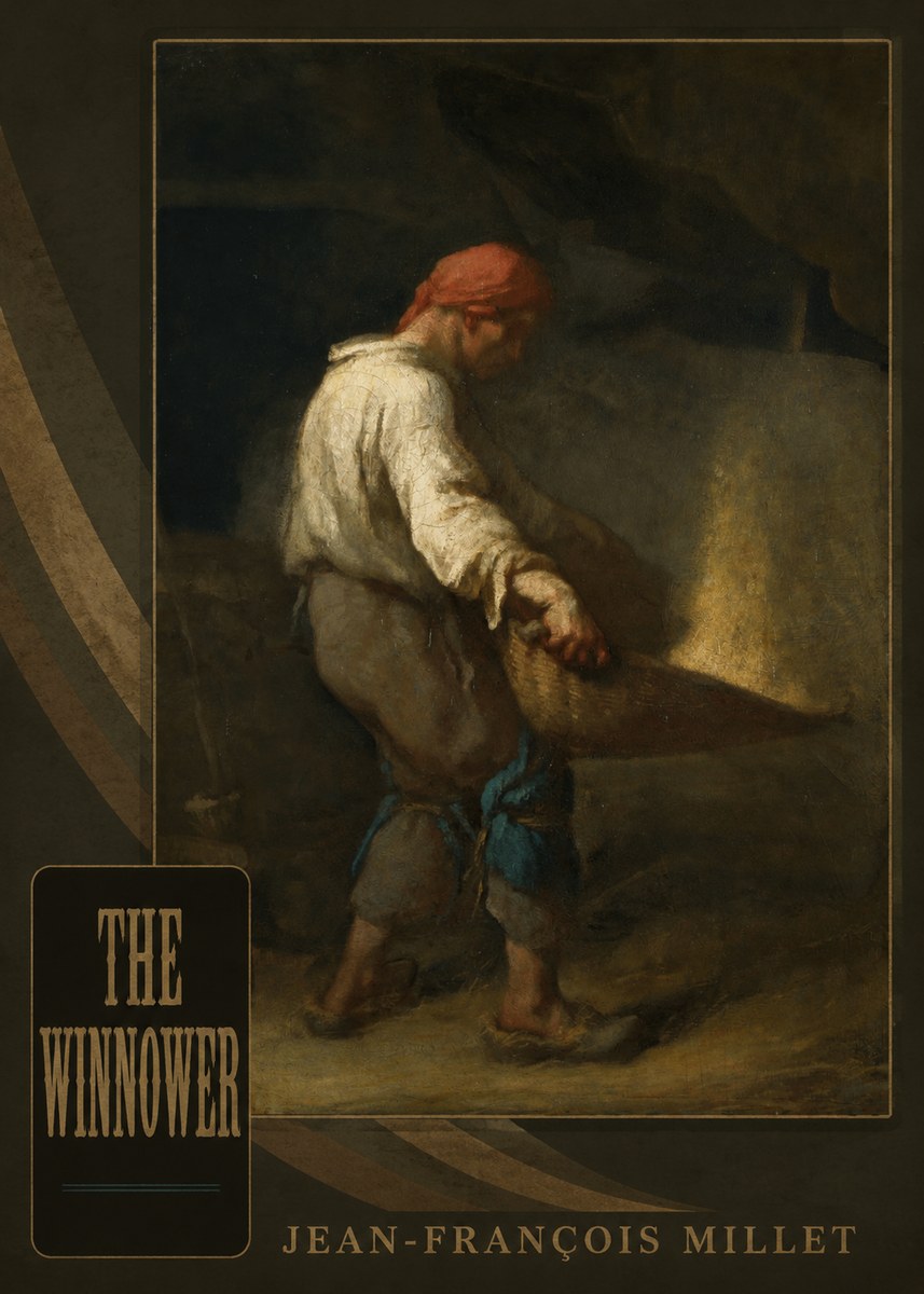 Jean-François Millet The Winnower No5 - Poszter
