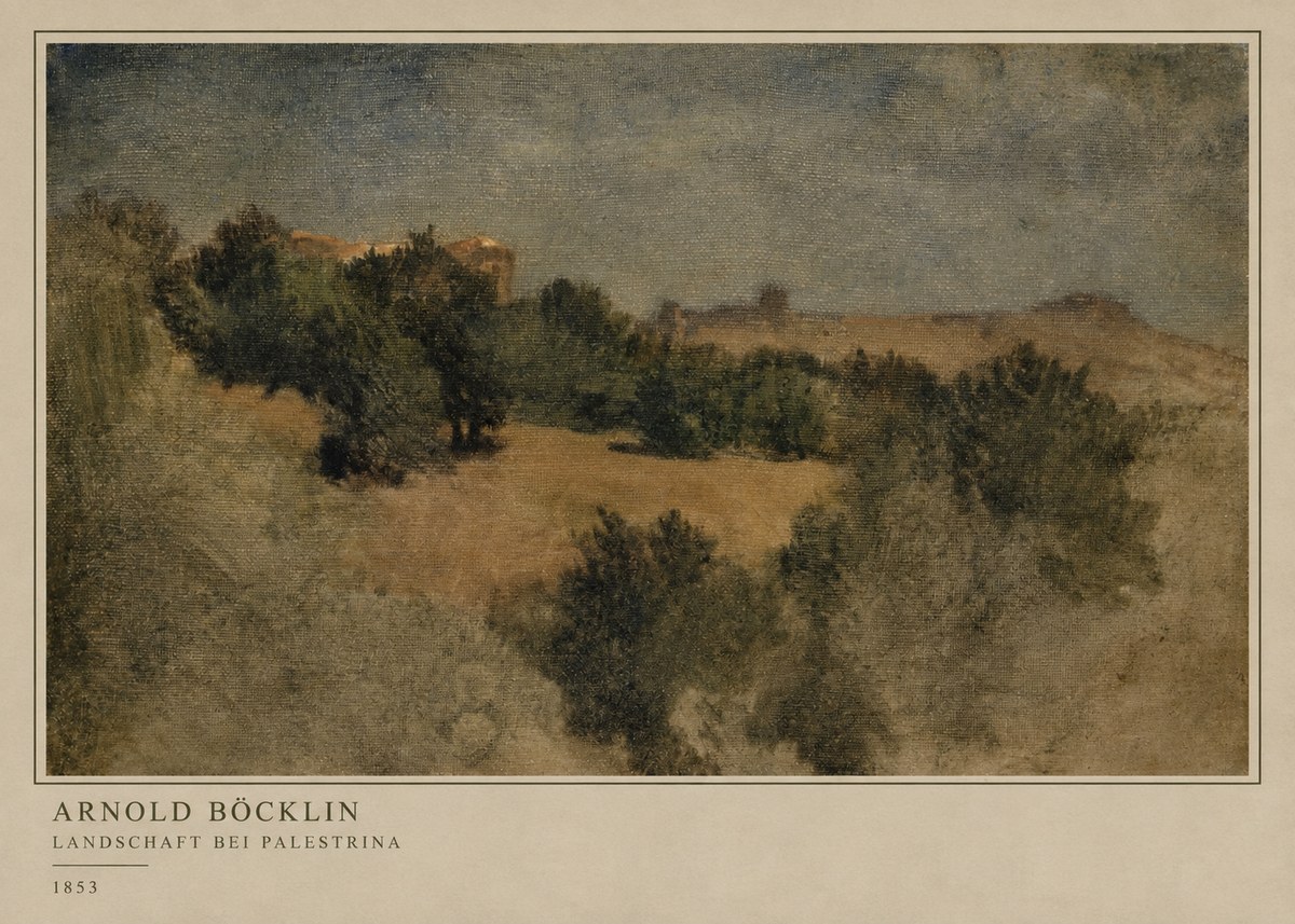 Arnold Böcklin Landschaft Bei Palestrina No3 - Poszter