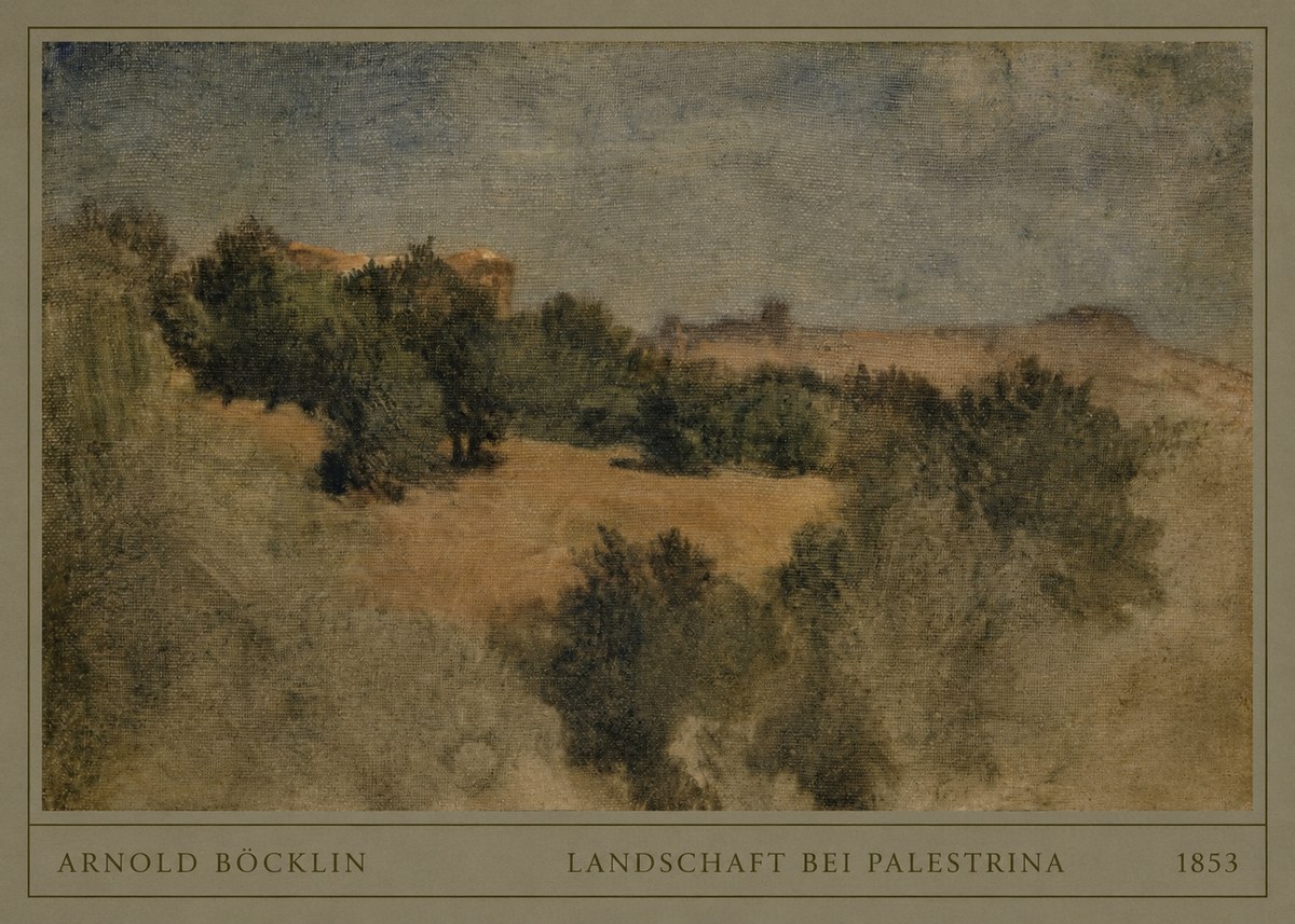 Arnold Böcklin Landschaft Bei Palestrina No4 - Poszter