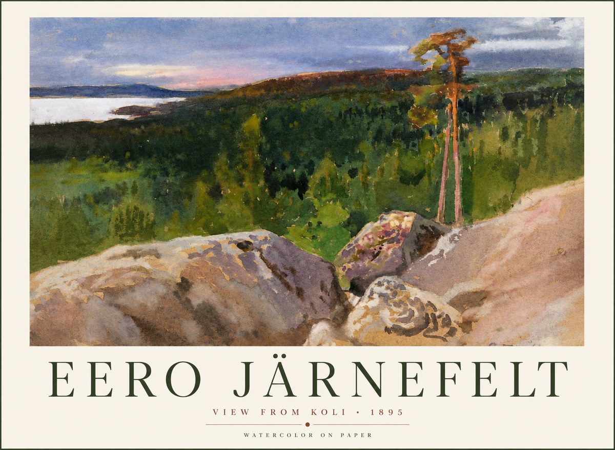 Eero Järnefelt View from Koli No1 - Poszter