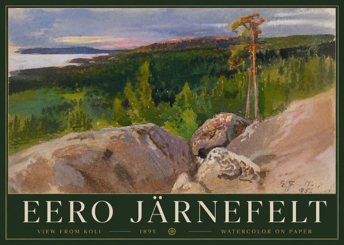 Eero Järnefelt View from Koli No3 - Poszter