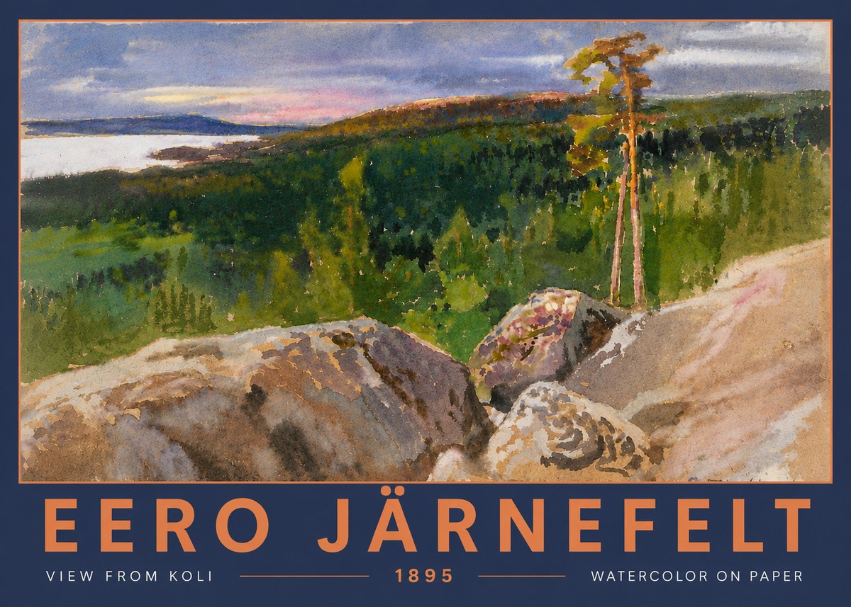 Eero Järnefelt View from Koli No5 - Poszter