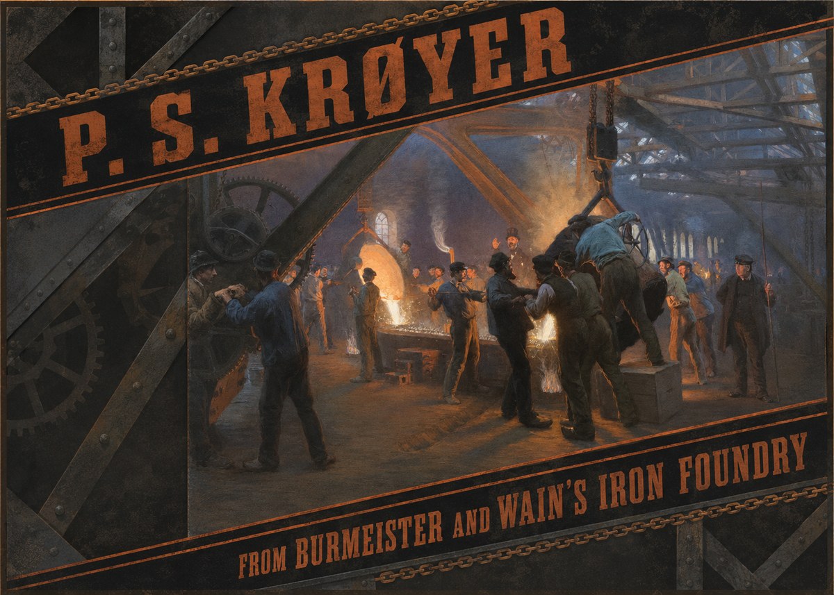 P.S. Krøyer From Burmeister and Wain's Iron Foundry No2 - Poszter