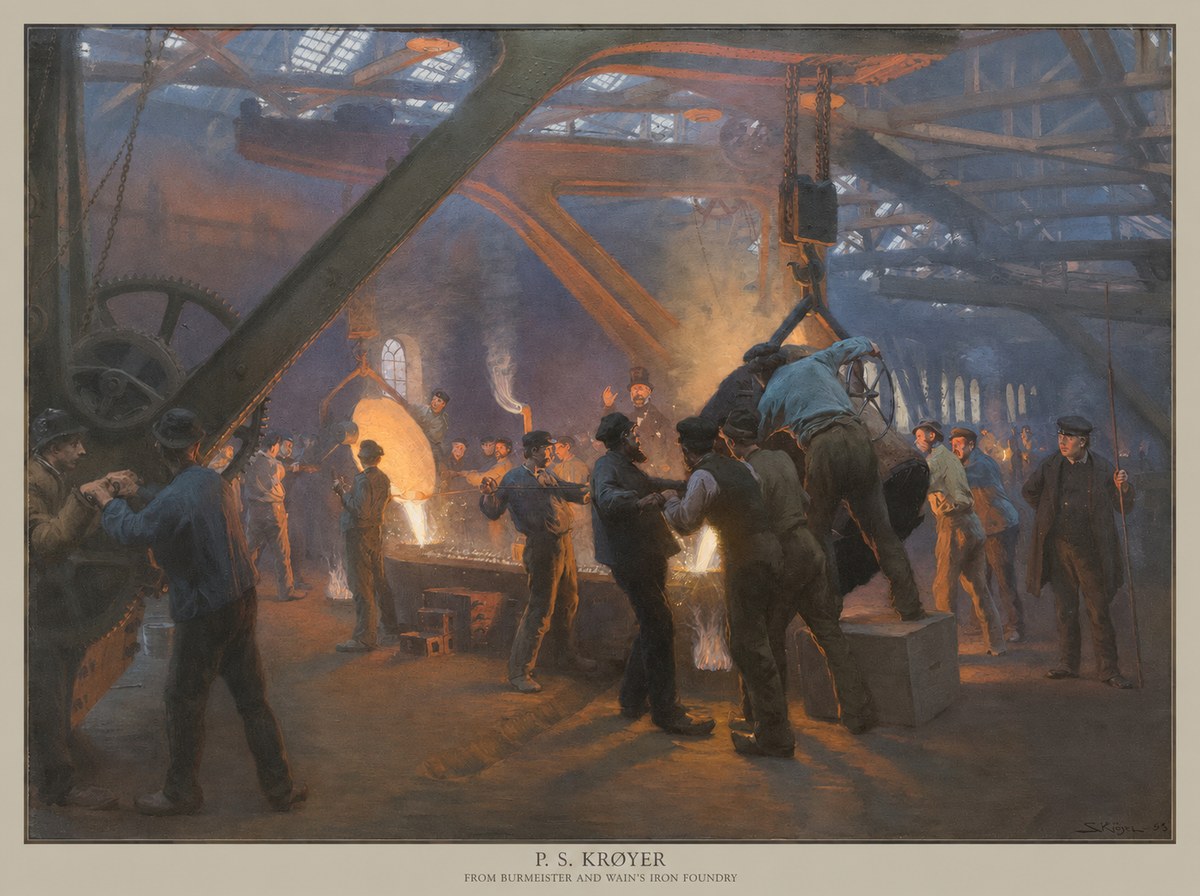 P.S. Krøyer From Burmeister and Wain's Iron Foundry No5 - Poszter