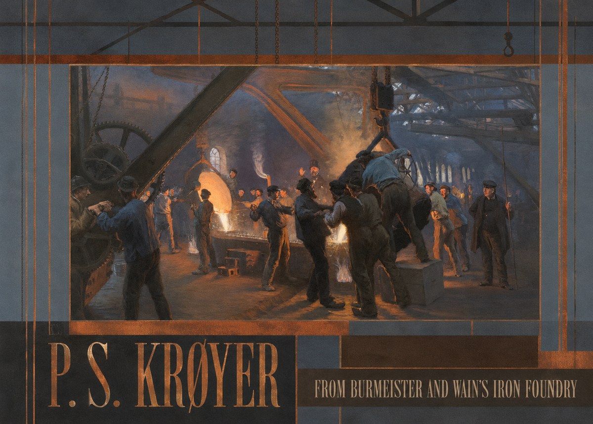 P.S. Krøyer From Burmeister and Wain's Iron Foundry No6 - Poszter