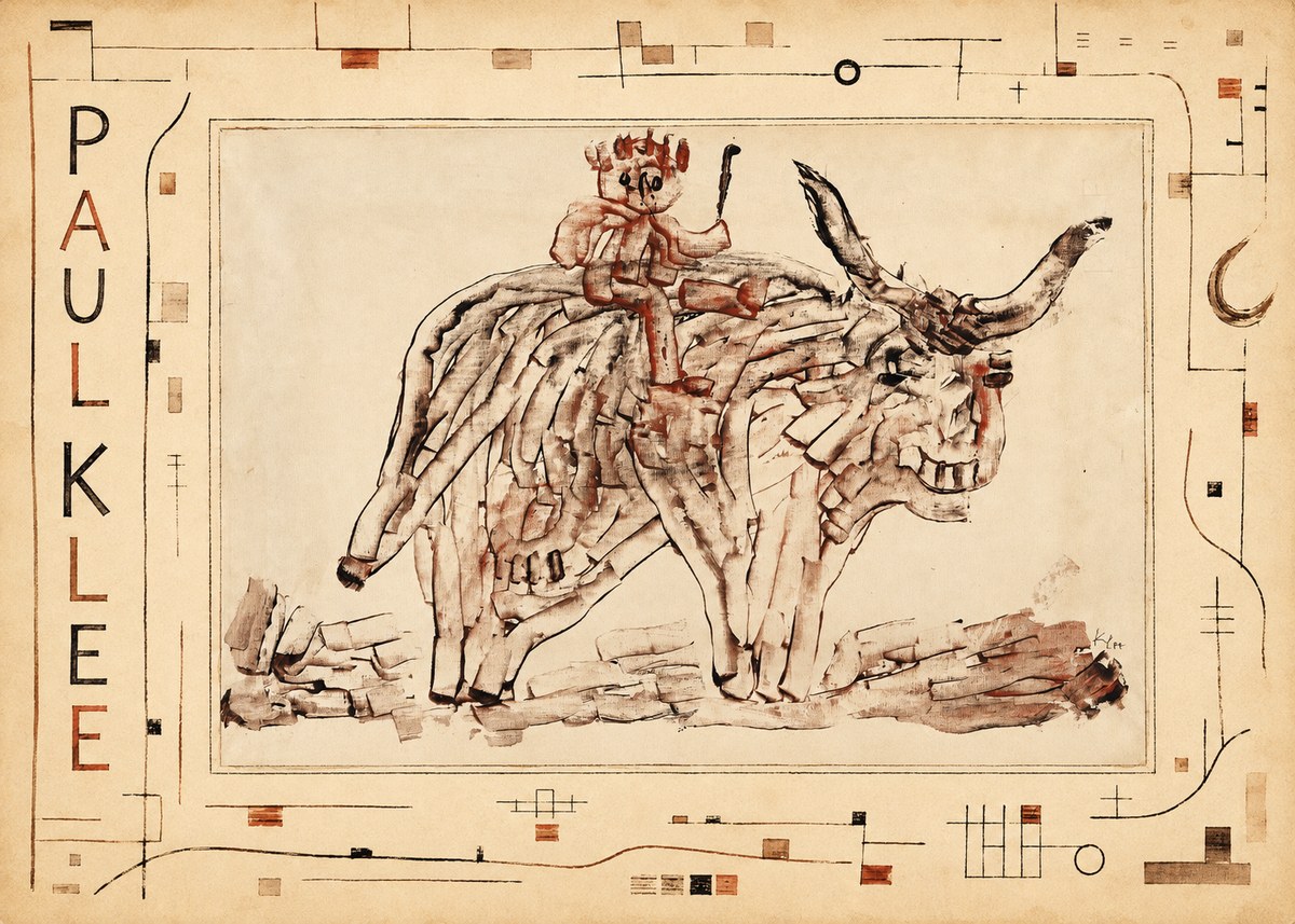 Paul Klee Bear Rider No3 - Poszter