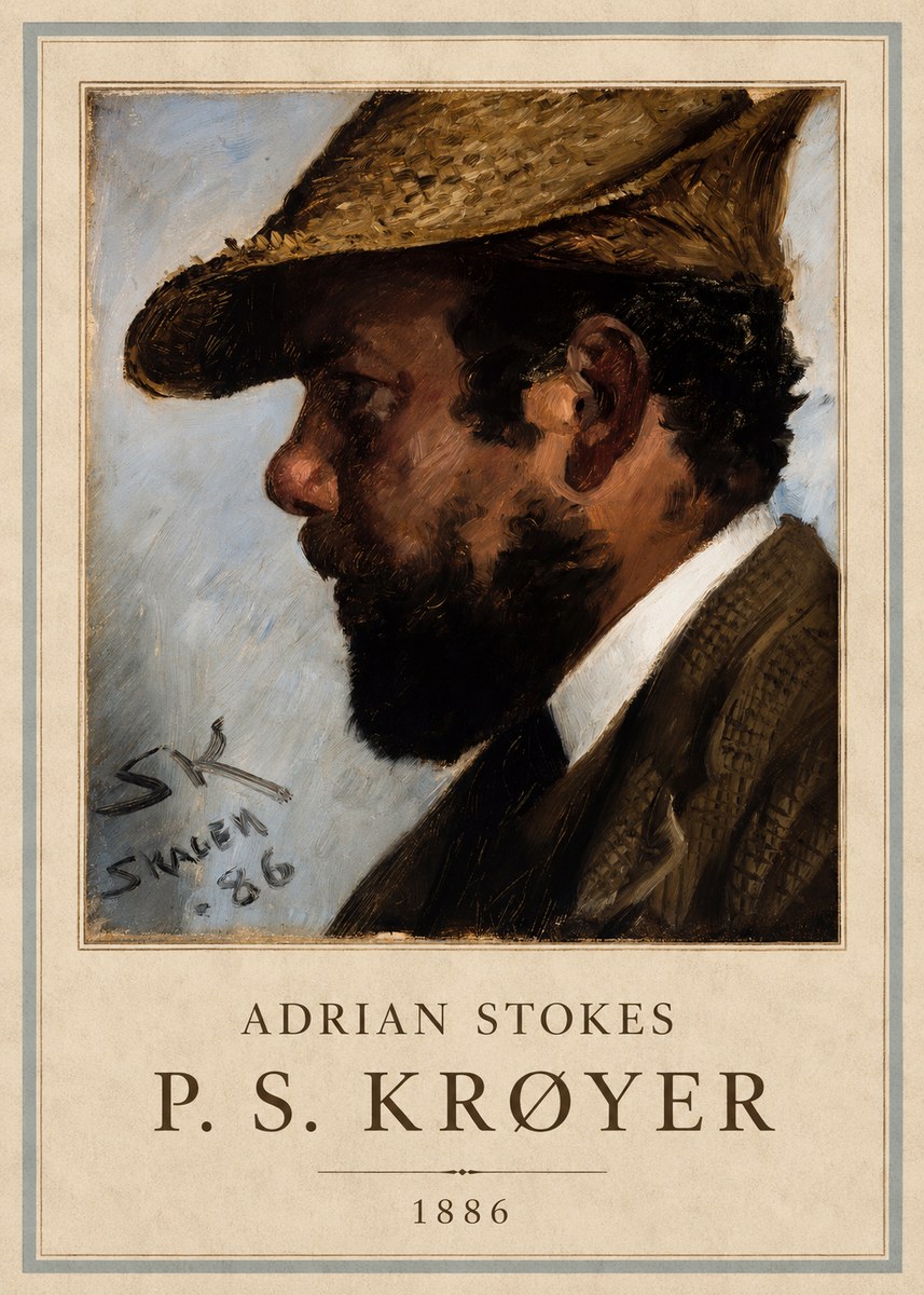 P.S. Krøyer Adrian Stokes No4 - Poszter